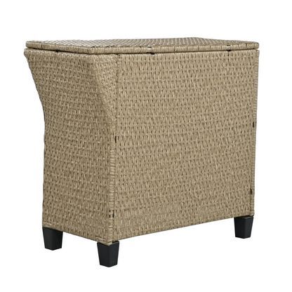 6 - Person Fan-shaped Rattan Suit Combination with Cushions and Table,Suitable for Garden