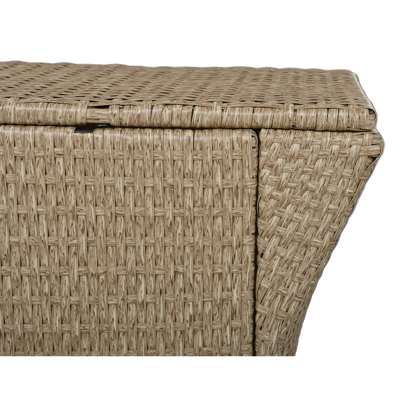 6 - Person Fan-shaped Rattan Suit Combination with Cushions and Table,Suitable for Garden