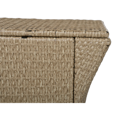 6 - Person Fan-shaped Rattan Suit Combination with Cushions and Table,Suitable for Garden