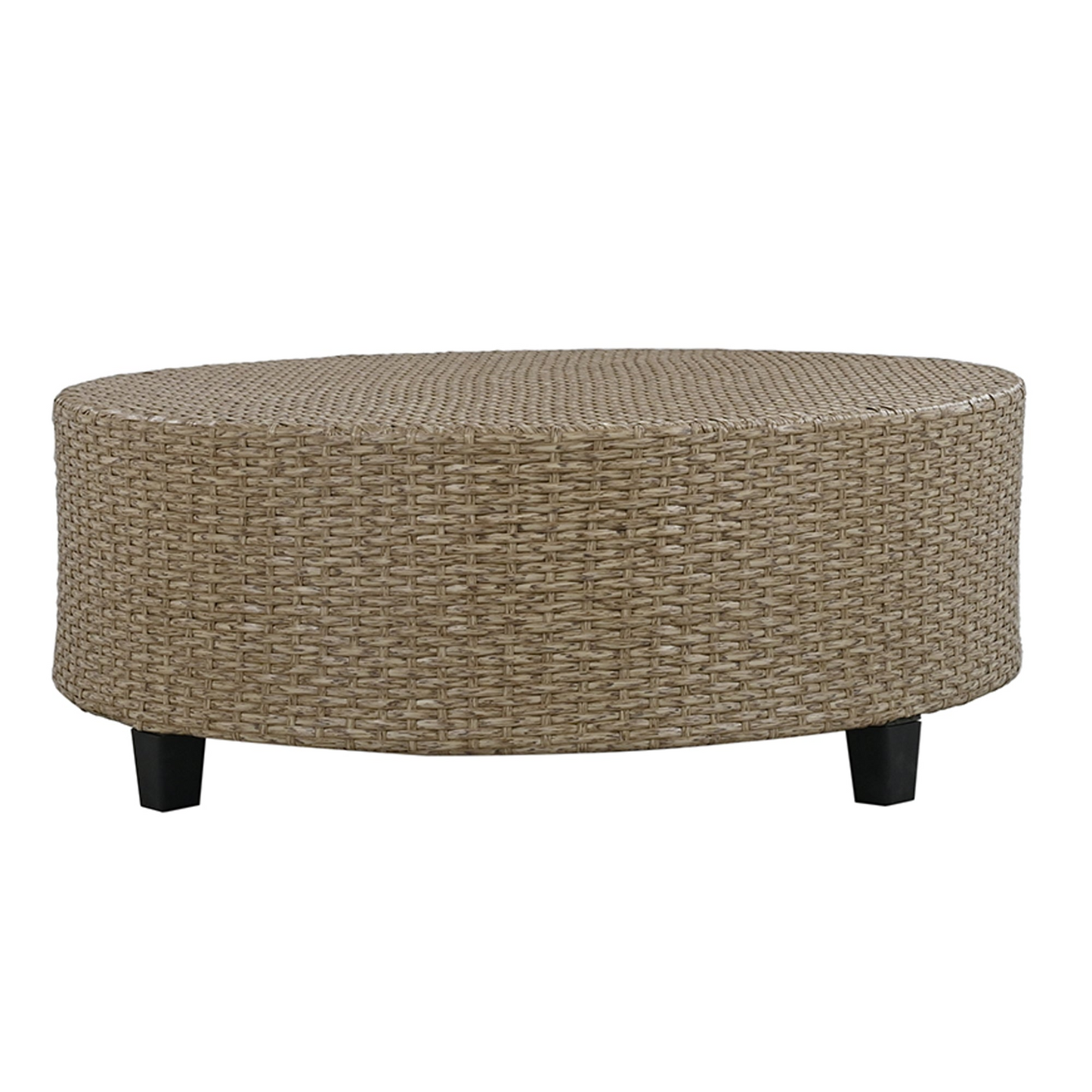 6 - Person Fan-shaped Rattan Suit Combination with Cushions and Table,Suitable for Garden