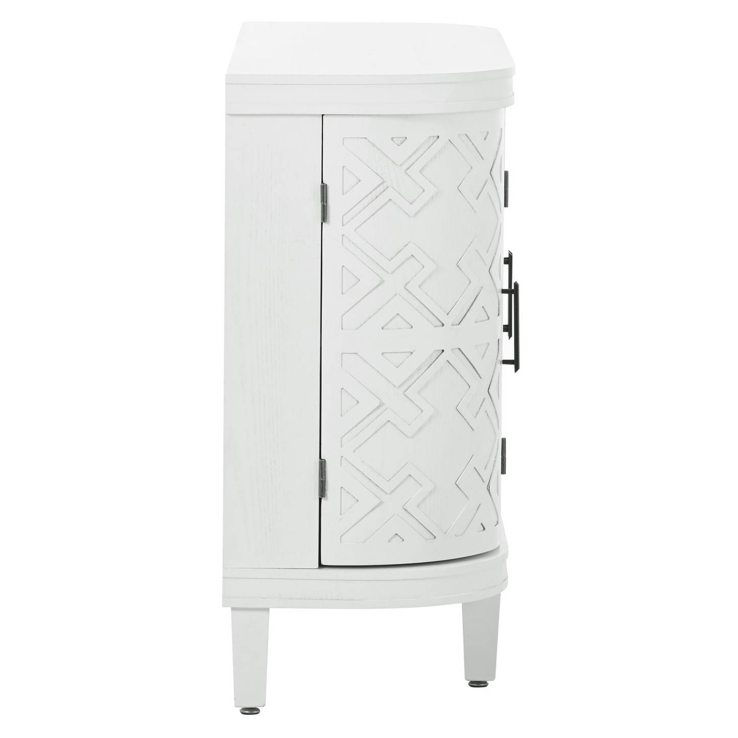 Accent Storage Cabinet Sideboard Wooden Cabinet with Antique Pattern Doors for Hallway, Entryway, Living Room