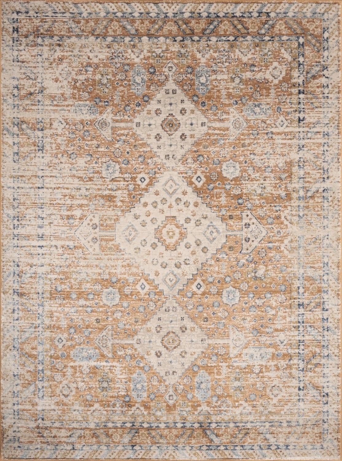 Noble GC_GEN7004 Rust 7 ft. 10 in. x 10 ft. 3 in. Area Rug