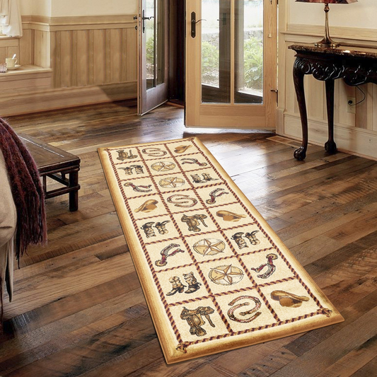 Tribes GC_YLS4010 Beige 2 ft. 7 in. x 7 ft. 3 in. Southwest Area Rug