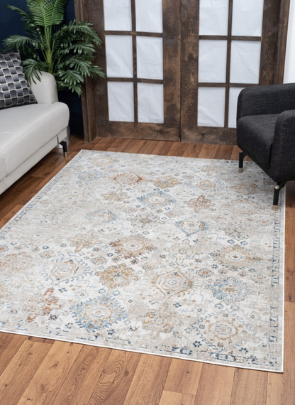 Noble GC_GEN7006 Ivory 2 ft. x 3 ft. Area Rug