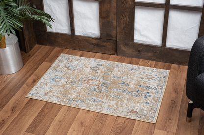 Noble GC_GEN7008 Gold 2 ft. 7 in. x 7 ft. 3 in. Area Rug