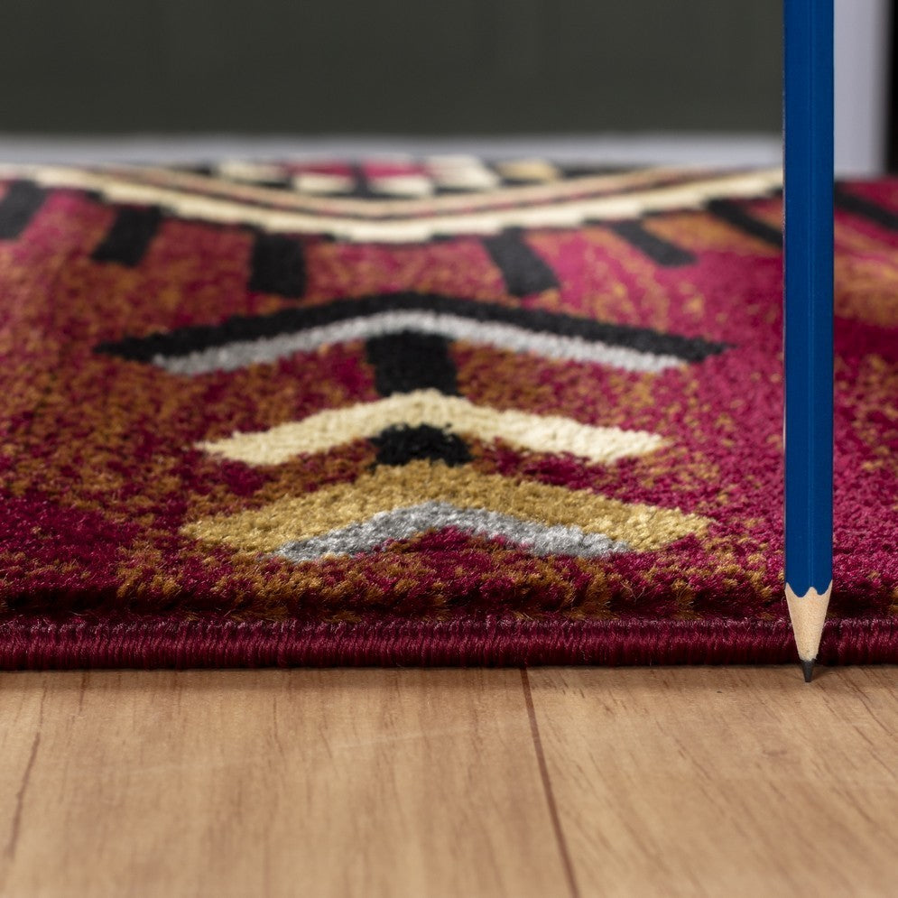 Tribes GC_YLS4002 Red 7 ft. 10 in. x 10 ft. 3 in. Southwest Area Rug
