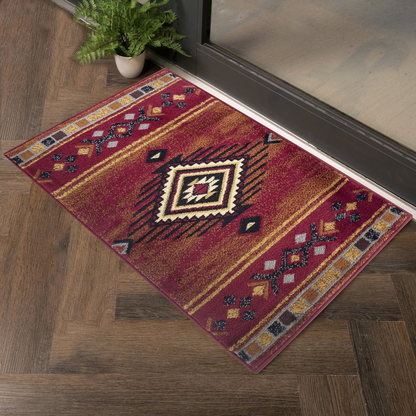 Tribes GC_YLS4002 Red 7 ft. 10 in. x 10 ft. 3 in. Southwest Area Rug
