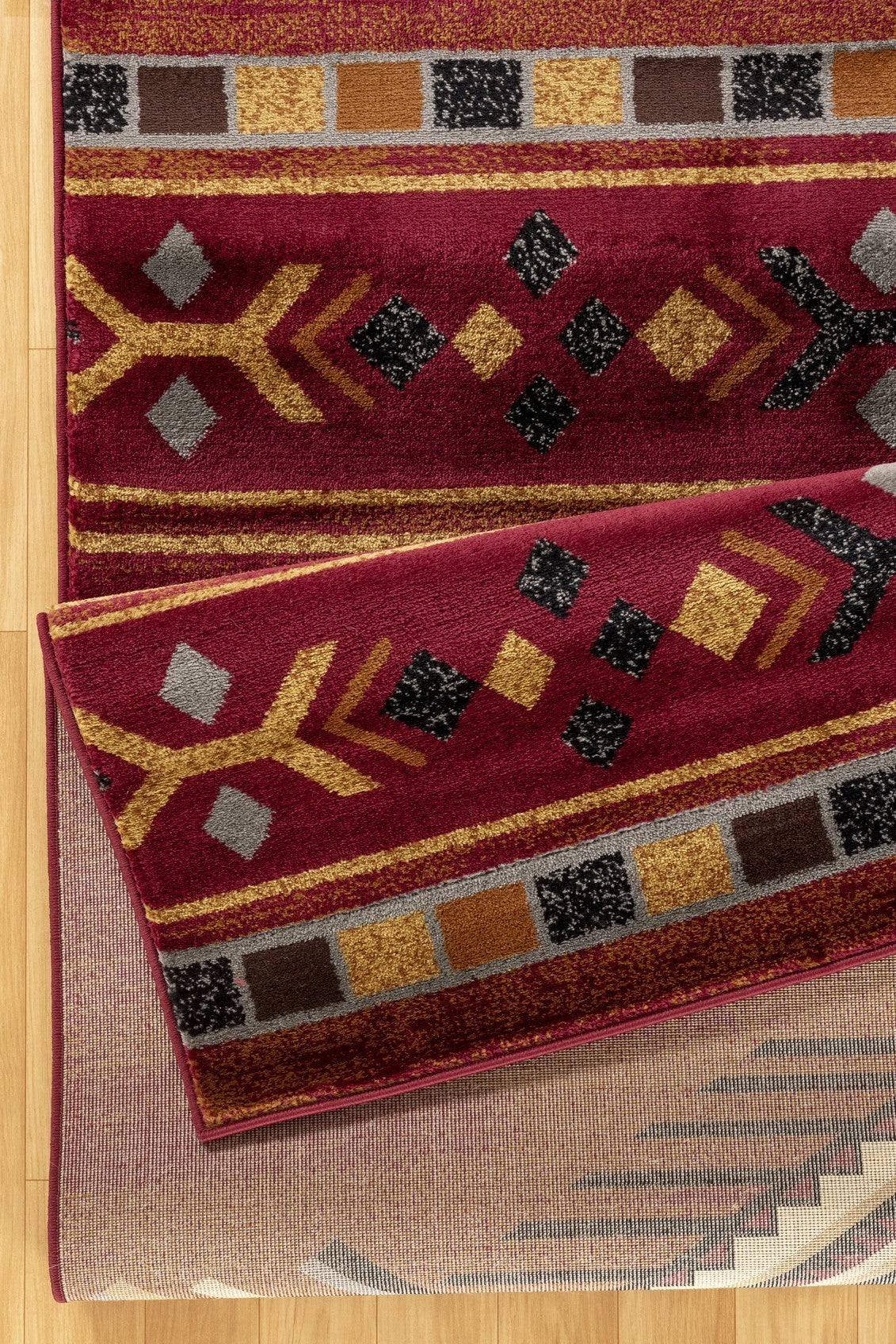 Tribes GC_YLS4002 Red 7 ft. 10 in. x 10 ft. 3 in. Southwest Area Rug