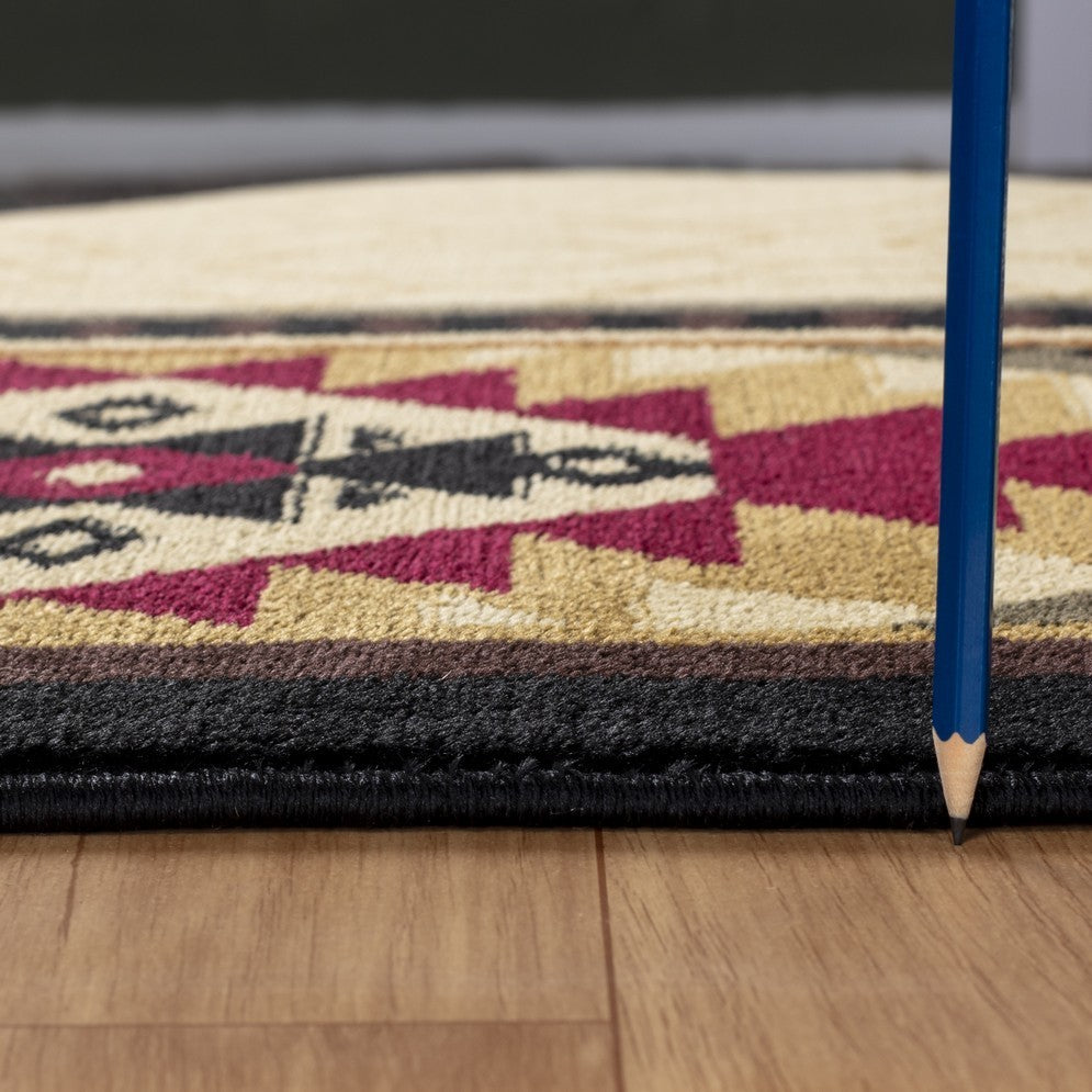 Tribes GC_YLS4007 Cream 7 ft. 10 in. x 10 ft. 3 in. Southwest Area Rug