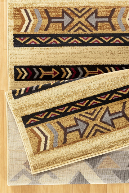 Tribes GC_YLS4006 Cream 7 ft. 10 in. x 10 ft. 3 in. Southwest Area Rug