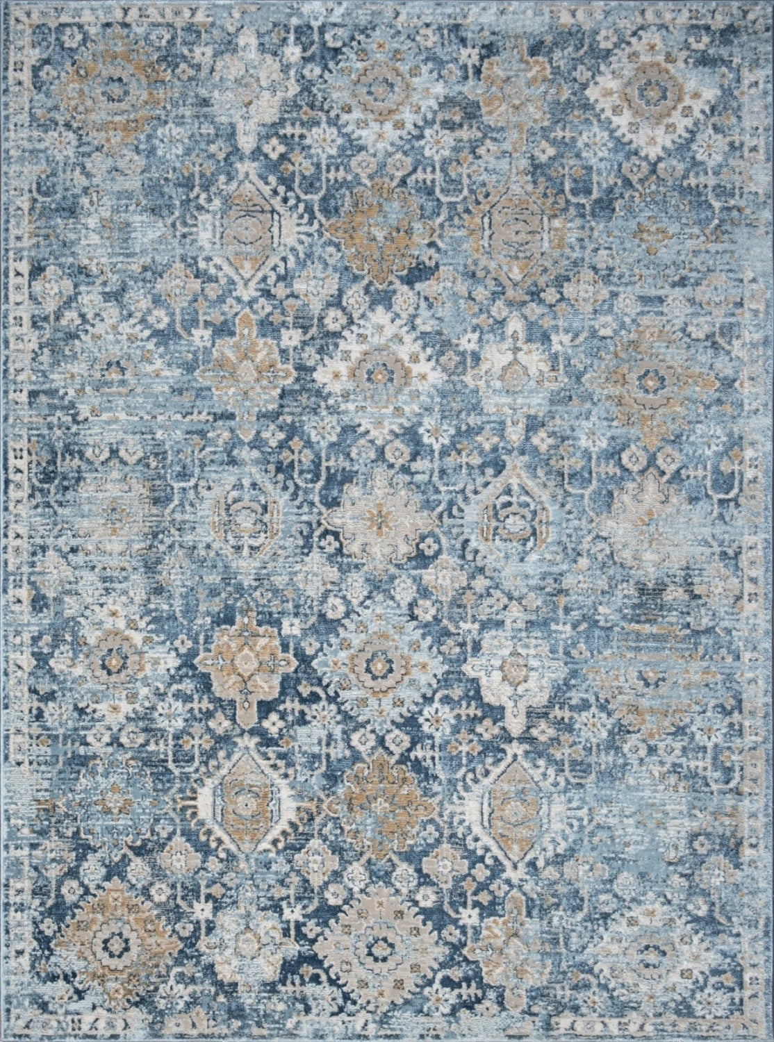 Noble GC_GEN7005 Blue 5 ft. 3 in. x 7 ft. 3 in. Area Rug