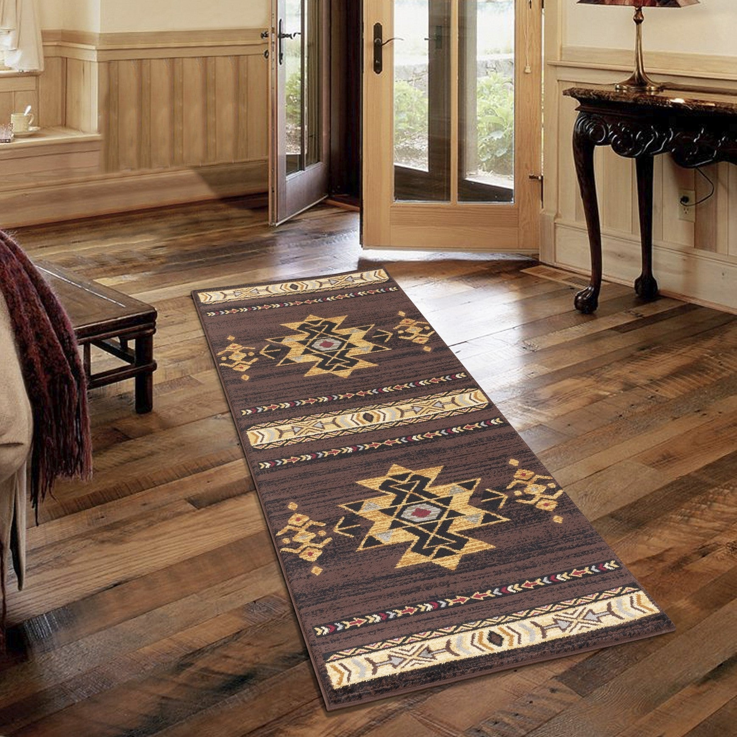Tribes GC_YLS4005 Brown 7 ft. 10 in. x 10 ft. 3 in. Southwest Area Rug