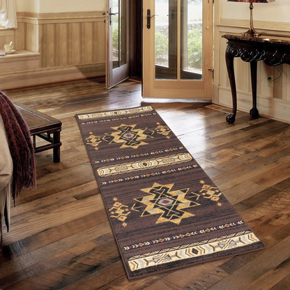 Tribes GC_YLS4005 Brown 7 ft. 10 in. x 10 ft. 3 in. Southwest Area Rug