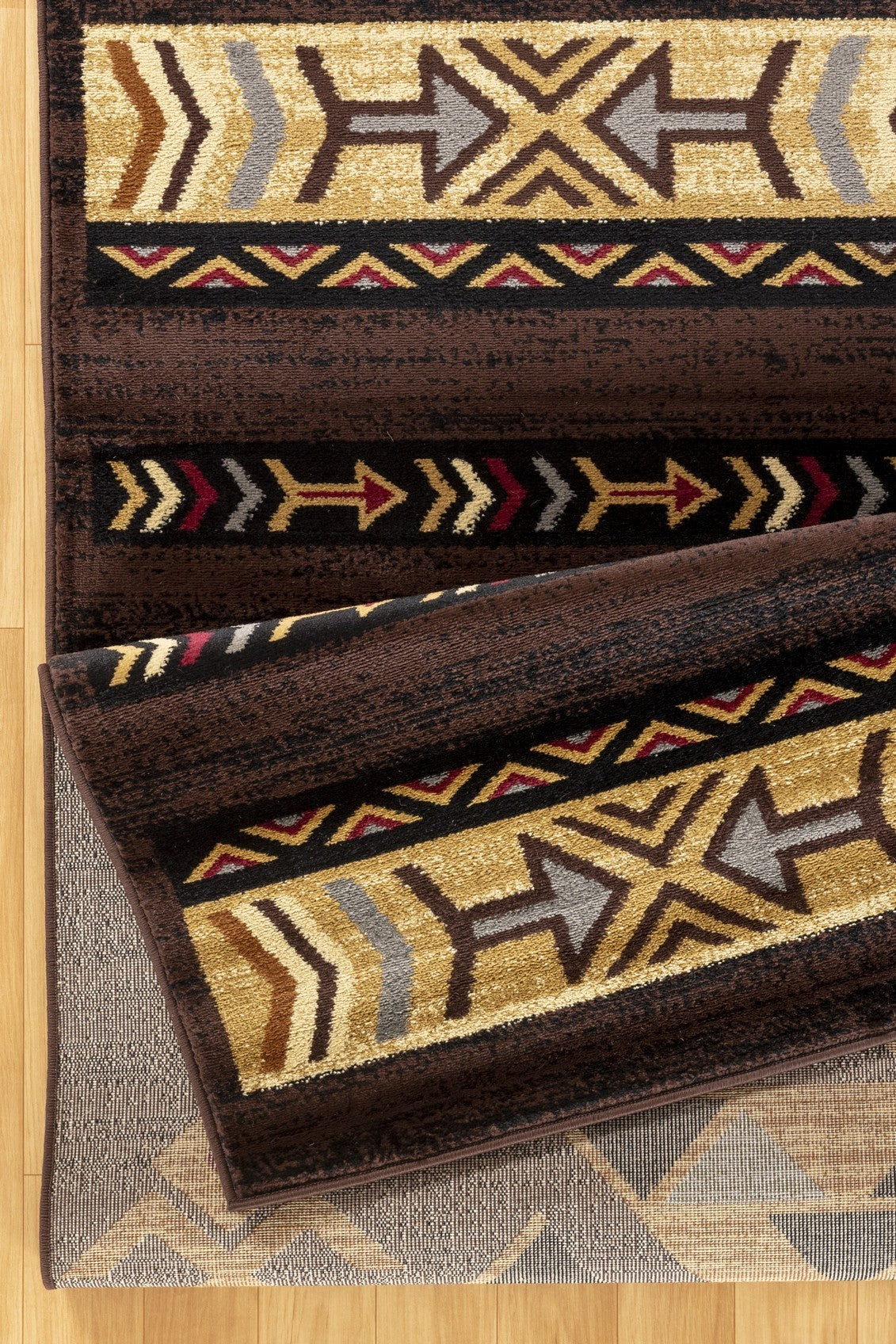 Tribes GC_YLS4005 Brown 7 ft. 10 in. x 10 ft. 3 in. Southwest Area Rug