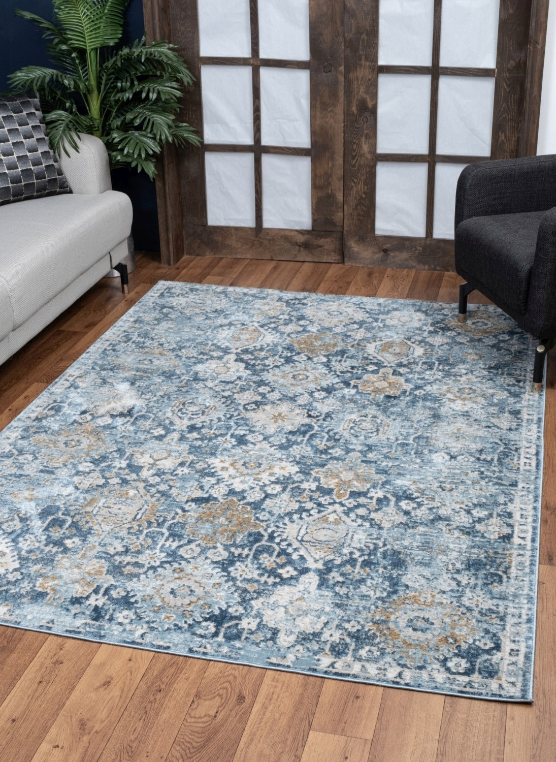 Noble GC_GEN7005 Blue 2 ft. x 3 ft. Area Rug