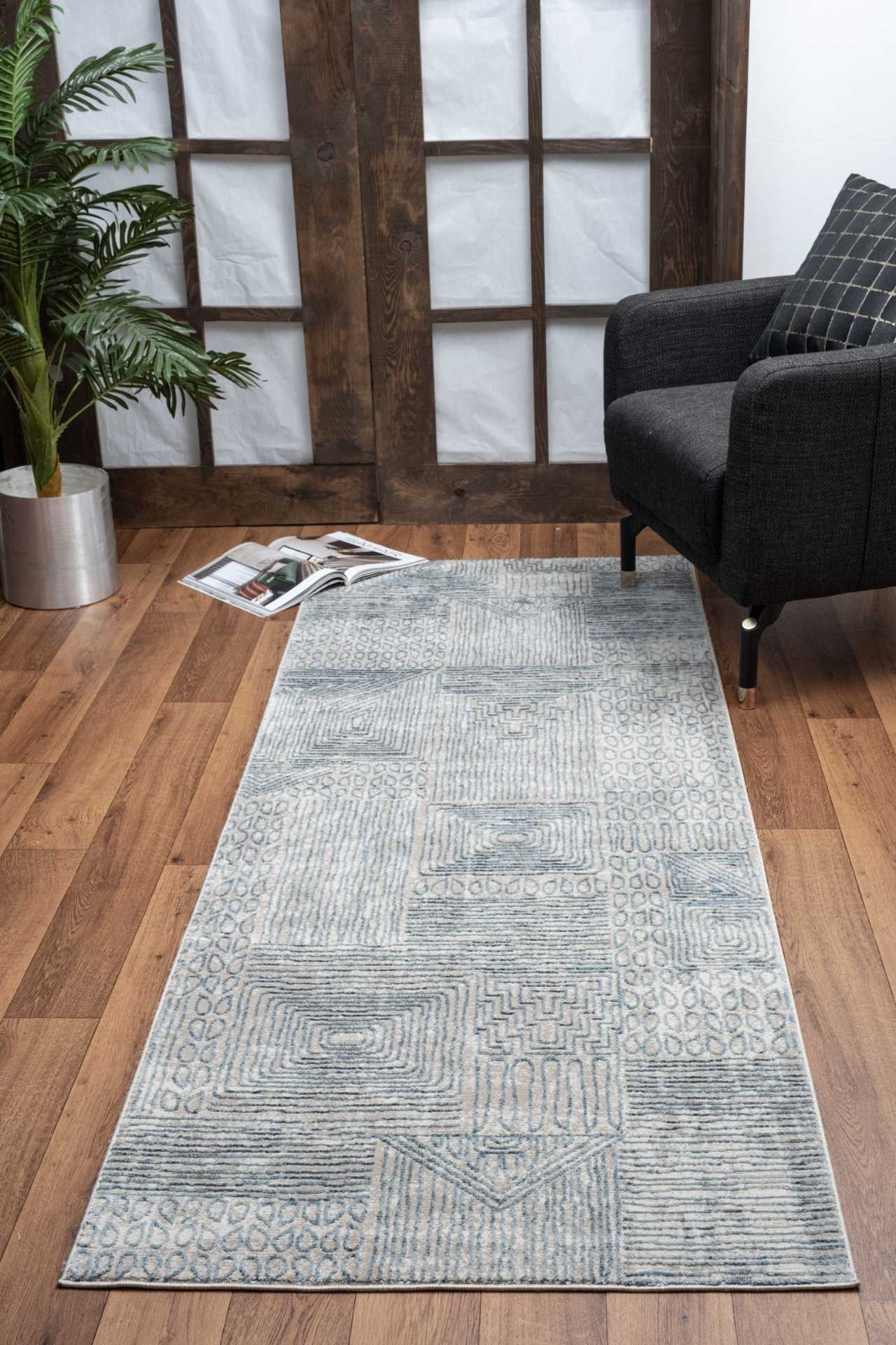 Elegance GC_CNC6009 Blue 7 ft. 10 in. x 10 ft. 3 in. Area Rug