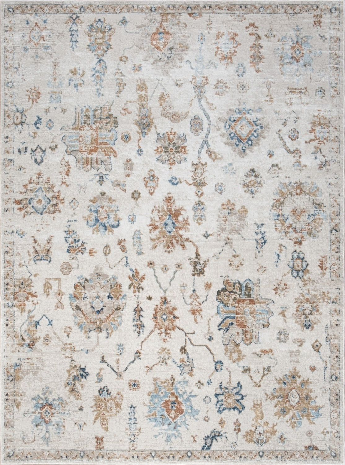 Noble GC_GEN7007 Ivory 2 ft. 7 in. x 7 ft. 3 in. Area Rug