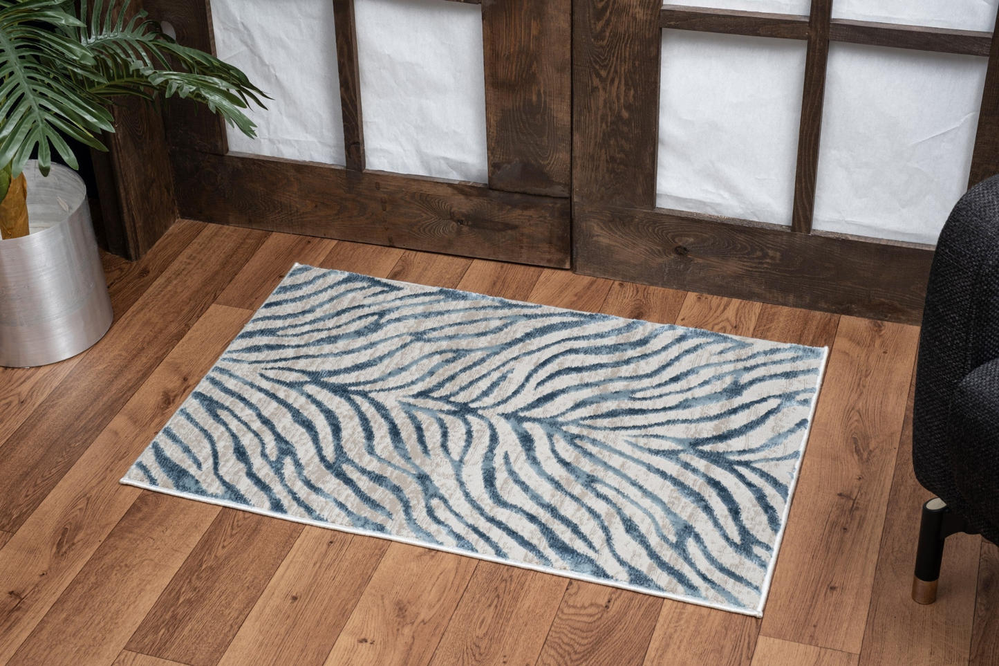 Elegance GC_CNC6006 Blue 2 ft. 7 in. x 7 ft. 3 in. Area Rug