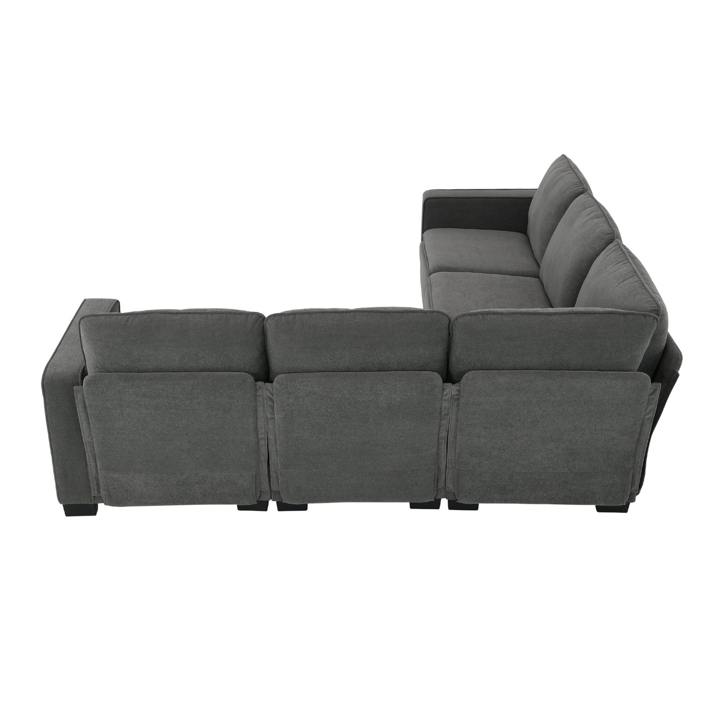 89*89" Oversized Velvet Modern Sectional Sofa,Large L Shaped Upholstered Indoor Furniture with Double Cushions,5 seat Cloud Corner Couch for Living Room,Apartment,Office,2 Colors