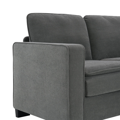 89*89" Oversized Velvet Modern Sectional Sofa,Large L Shaped Upholstered Indoor Furniture with Double Cushions,5 seat Cloud Corner Couch for Living Room,Apartment,Office,2 Colors
