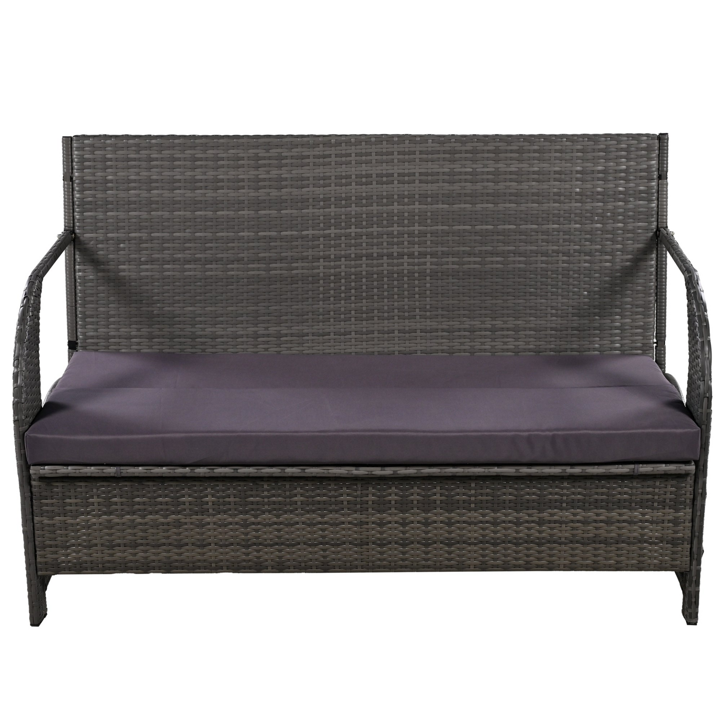 Outdoor Loveseat and Convertible to four seats and a table,Suitable for Gardens and Lawns
