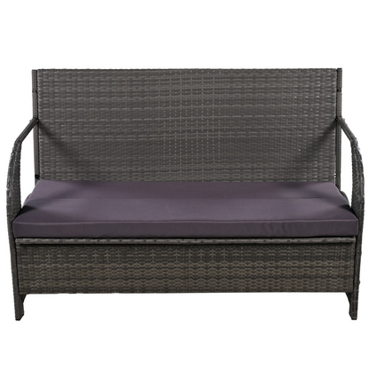 Outdoor Loveseat and Convertible to four seats and a table,Suitable for Gardens and Lawns