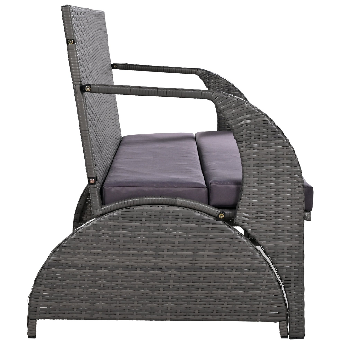 Outdoor Loveseat and Convertible to four seats and a table,Suitable for Gardens and Lawns