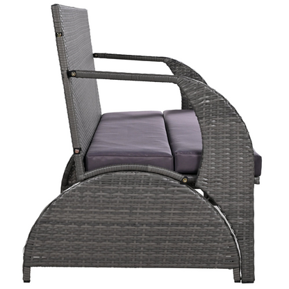 Outdoor Loveseat and Convertible to four seats and a table,Suitable for Gardens and Lawns