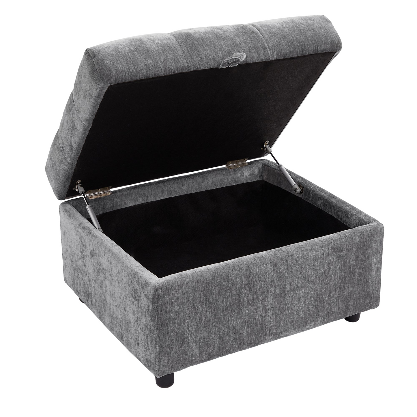 96.45"Sectional sofa Modular Sofa Couch with Three USB Ports, a Removable Storage Ottoman and Five Back Pillows for Living Room, Grey