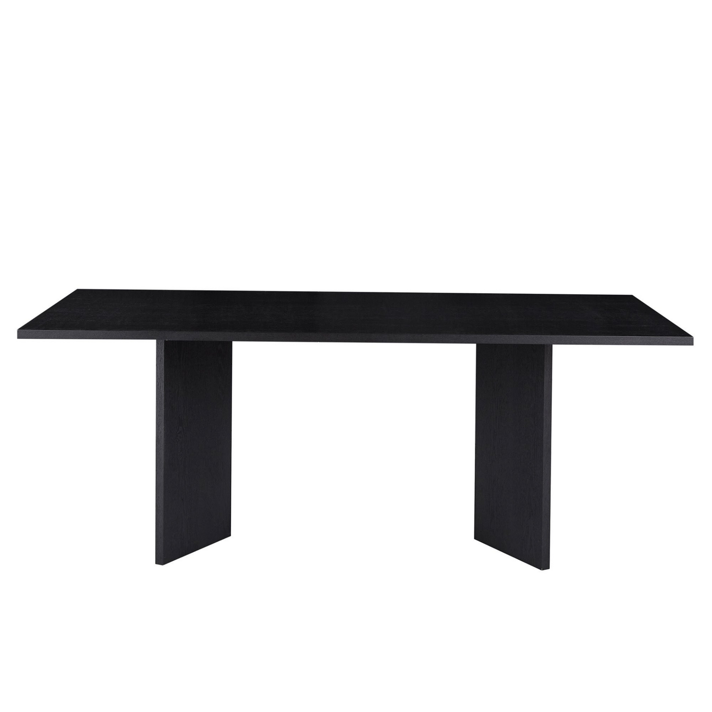 78.74 inch Wood Dining Table Kitchen Table Small Space Dining Table for Farmhouse Center Table, Home Furniture Kitchen Table, Modern Dining Room Table BLACK