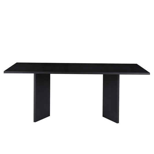 78.74 inch Wood Dining Table Kitchen Table Small Space Dining Table for Farmhouse Center Table, Home Furniture Kitchen Table, Modern Dining Room Table BLACK