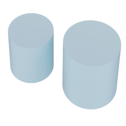 Upgrade MDF Nesting table set of 2, Mutifunctional for Living room/Small Space,No Need Assembly,Baby Blue
