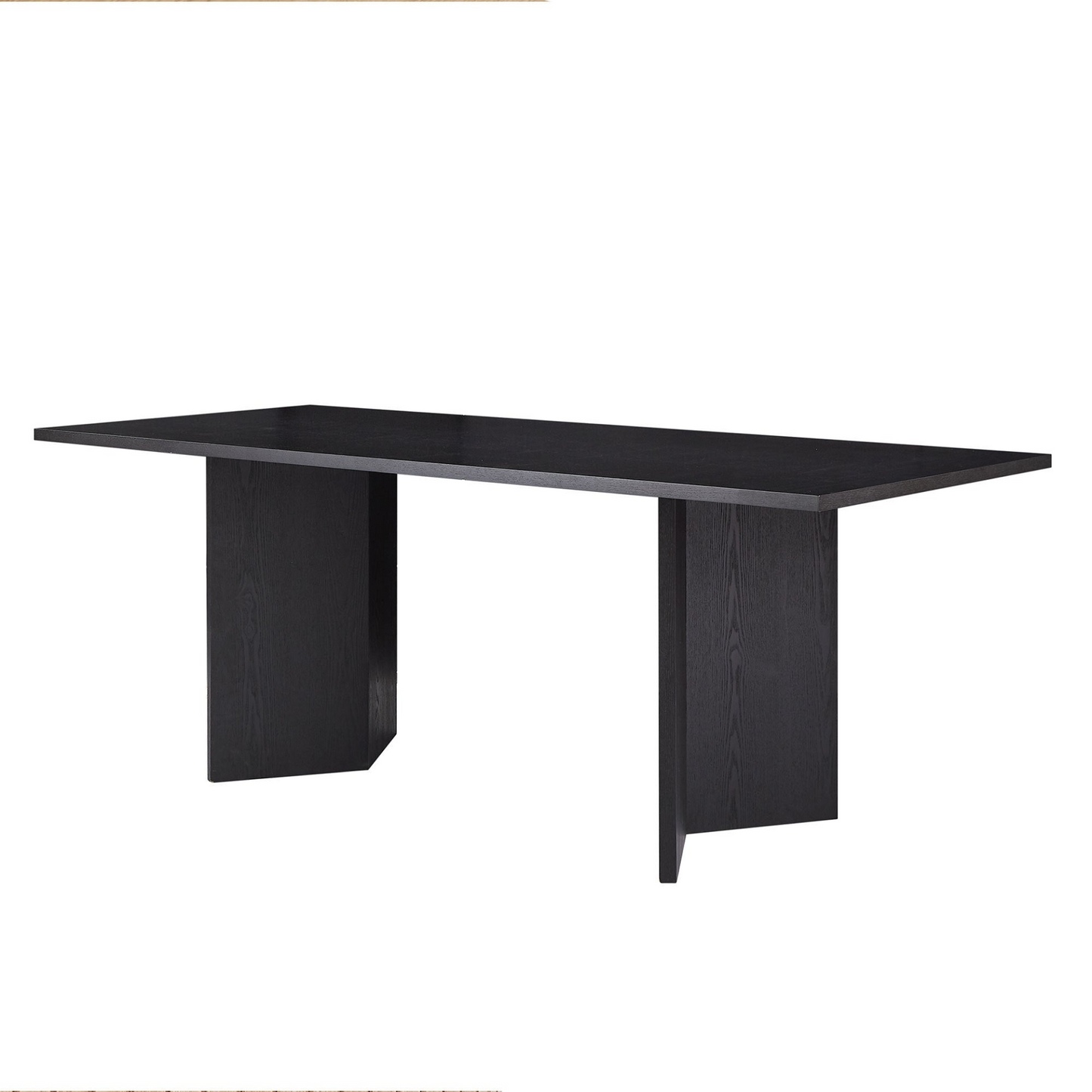 78.74 inch Wood Dining Table Kitchen Table Small Space Dining Table for Farmhouse Center Table, Home Furniture Kitchen Table, Modern Dining Room Table BLACK
