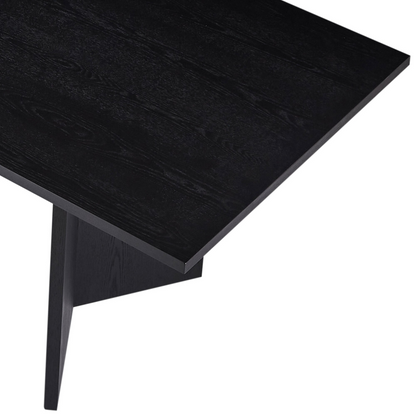 78.74 inch Wood Dining Table Kitchen Table Small Space Dining Table for Farmhouse Center Table, Home Furniture Kitchen Table, Modern Dining Room Table BLACK