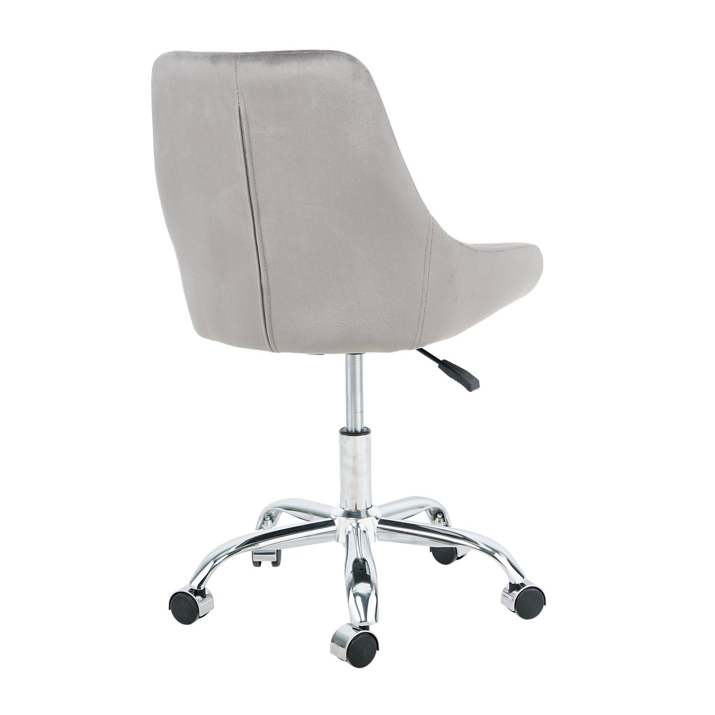 Modern velvet fabric with chrome legs living room furniture dining chair, soft and comfortable, lift adjustment, free movement convenient, space saving. (set of 1)