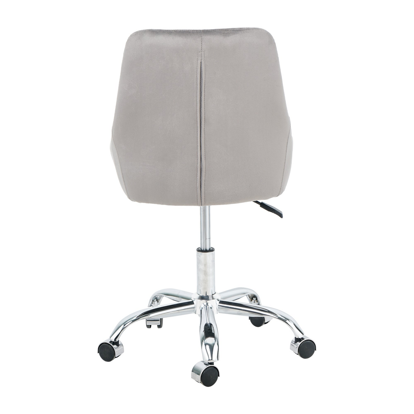 Modern velvet fabric with chrome legs living room furniture dining chair, soft and comfortable, lift adjustment, free movement convenient, space saving. (set of 1)