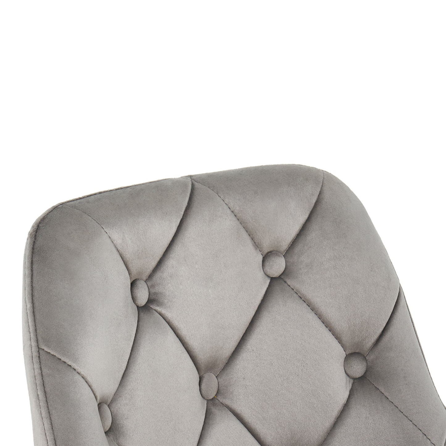 Modern velvet fabric with chrome legs living room furniture dining chair, soft and comfortable, lift adjustment, free movement convenient, space saving. (set of 1)