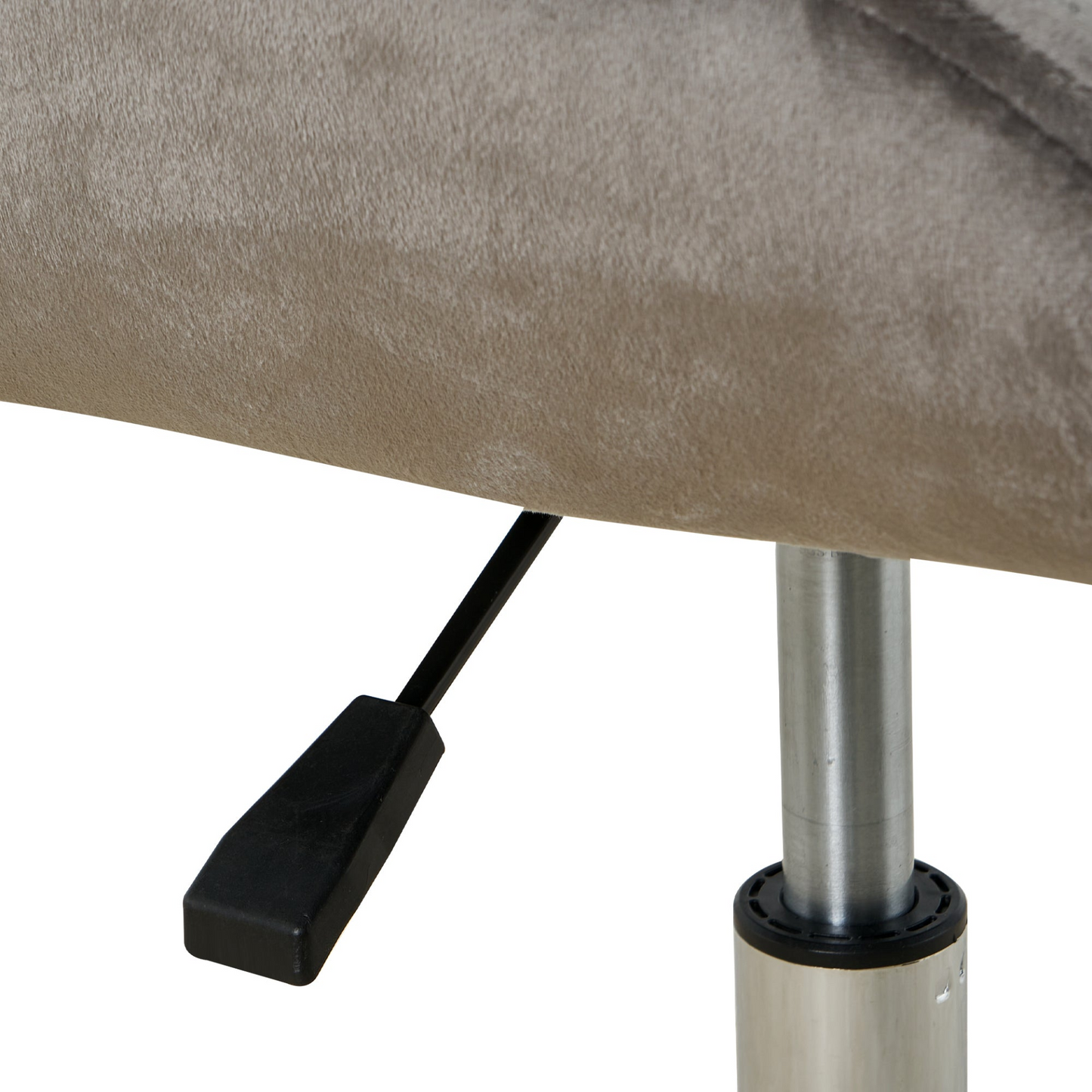 Modern velvet fabric with chrome legs living room furniture dining chair, soft and comfortable, lift adjustment, free movement convenient, space saving. (set of 1)