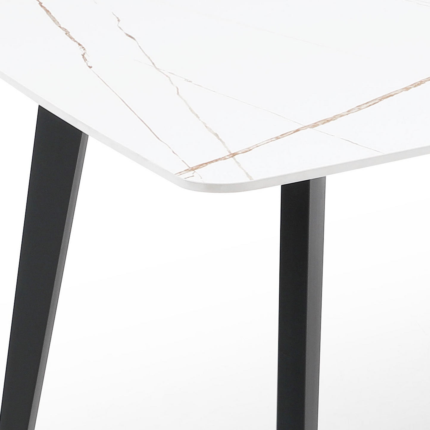 J3710 Porcelain Dining Table White 63''