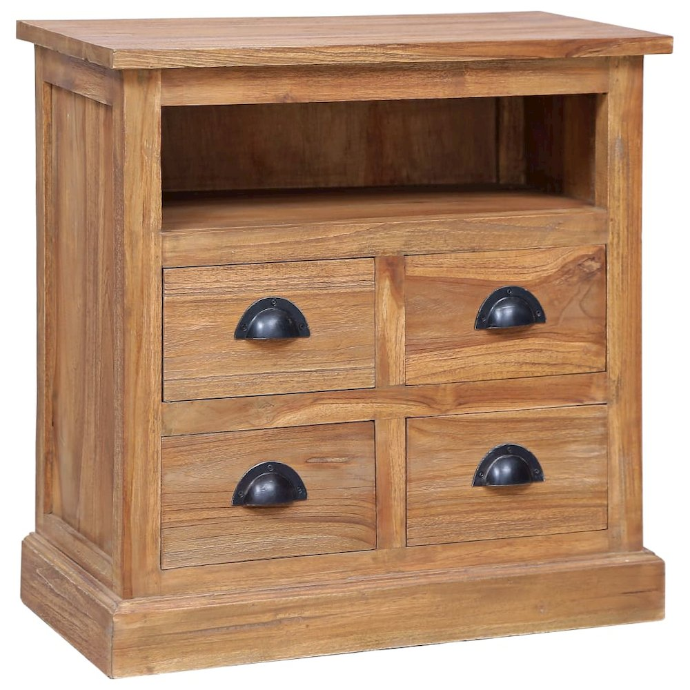 vidaXL Side Cabinet 23.6"x11.8"x23.6" Solid Teak 5311