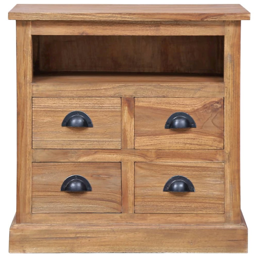 vidaXL Side Cabinet 23.6"x11.8"x23.6" Solid Teak 5311