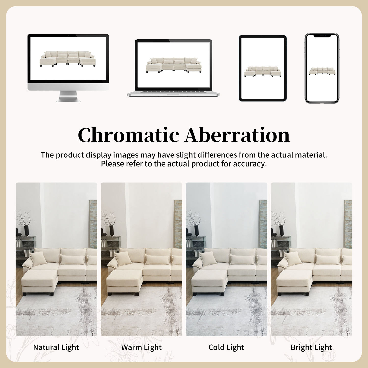 Wide Seat Corduroy Modular Sectional Sofa Bed,Sleeper Couch Set with Armrest Pillow,6 Seat Free Combination Sofa with Ottomans,Oversized Indoor Furniture for Living Room, 2 Colors
