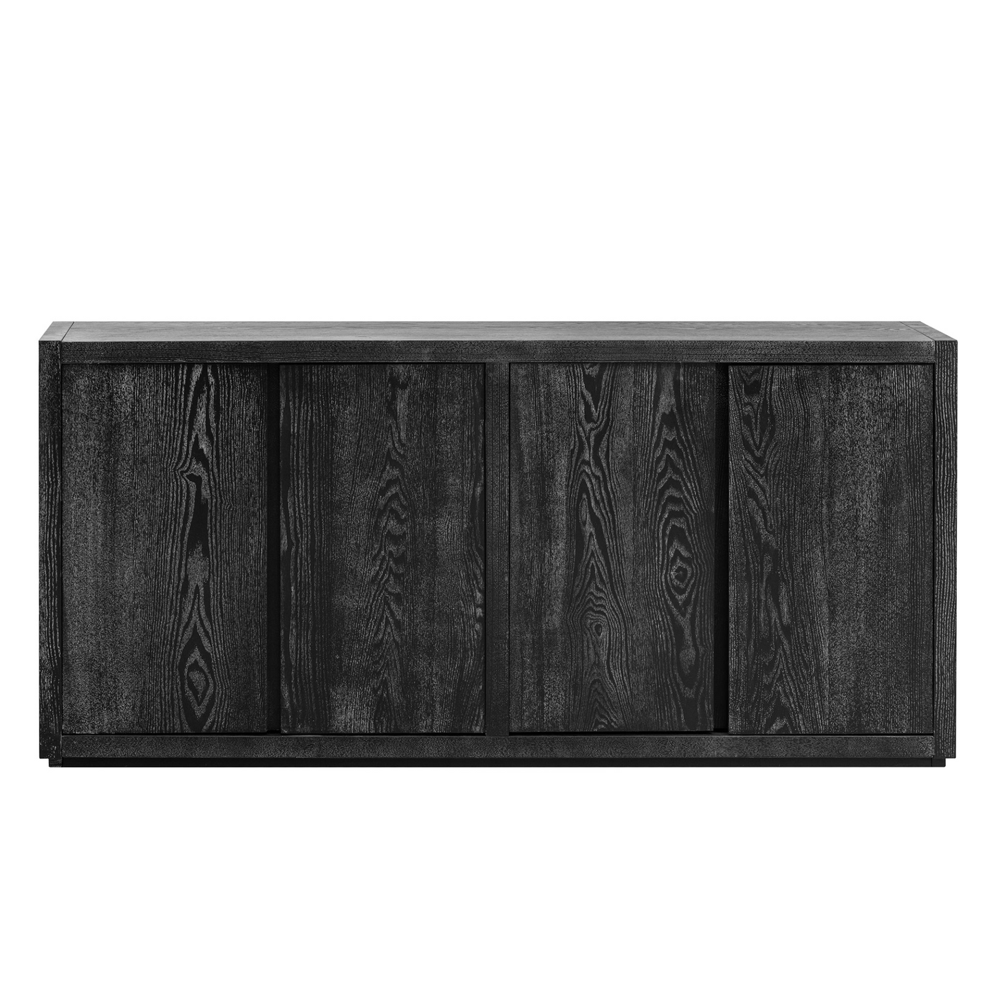Distinctive Features of a Four-Door Cabinet Sideboard with Ash Veneer suitable for Hallway, Entryway, Living Room
