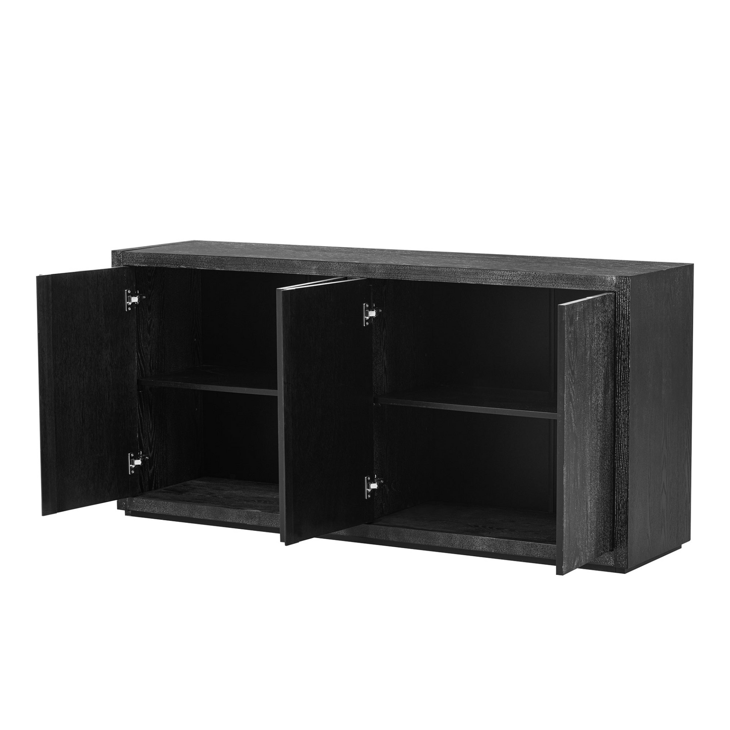 Distinctive Features of a Four-Door Cabinet Sideboard with Ash Veneer suitable for Hallway, Entryway, Living Room