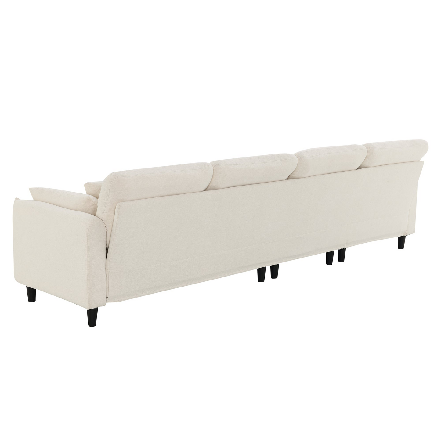 110*62" Modern Convertible Sectional Sofa,L-shaped Reversible Couch Set with Free Pillows,5 Seat Cloud Chenille Indoor Furniture with Ottoman for Living Room,Apartment,3 Colors