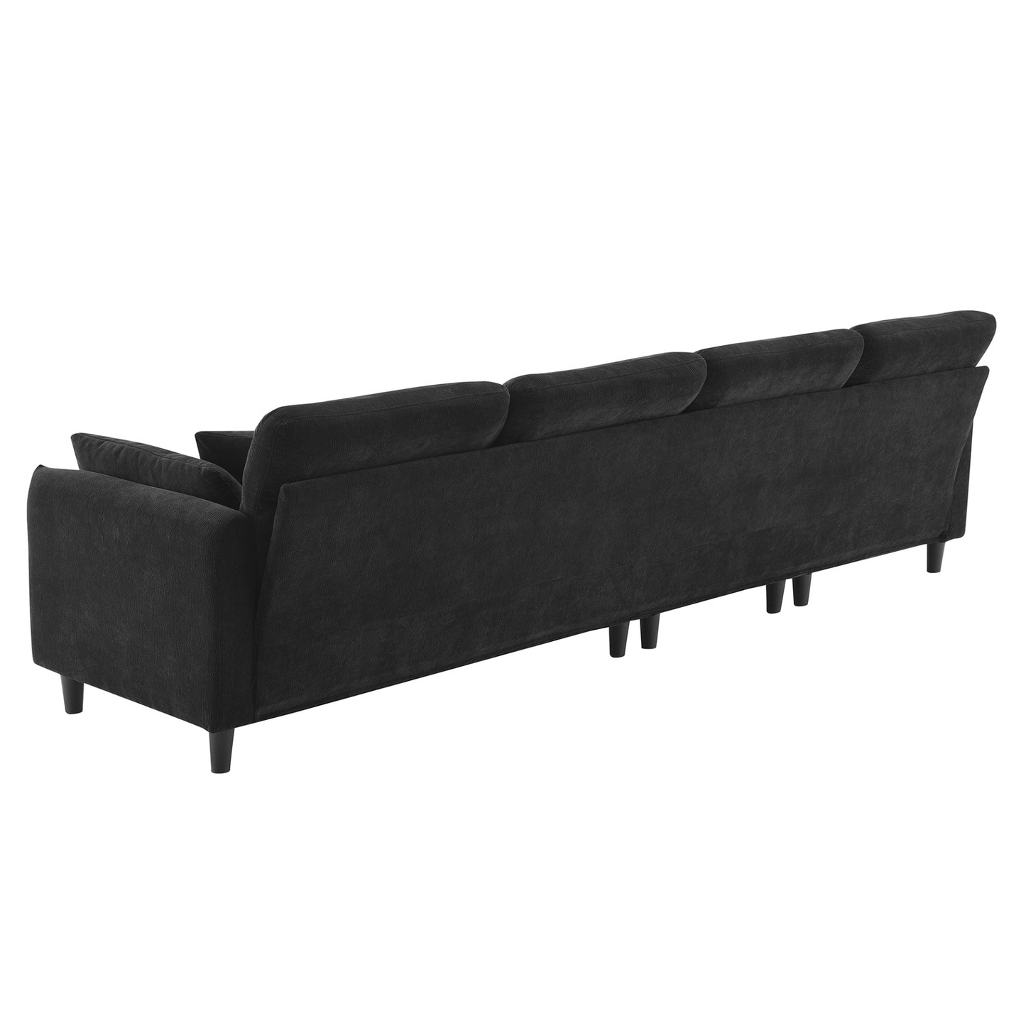 110*62" Modern Convertible Sectional Sofa,L-shaped Reversible Couch Set with Free Pillows,5 Seat Cloud Chenille Indoor Furniture with Ottoman for Living Room,Apartment,3 Colors