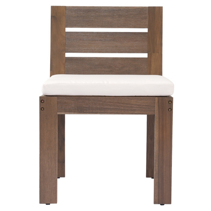 7 Piece Acacia Wood Outdoor Dining Set, Suitable for Patio, Balcony, Backyard