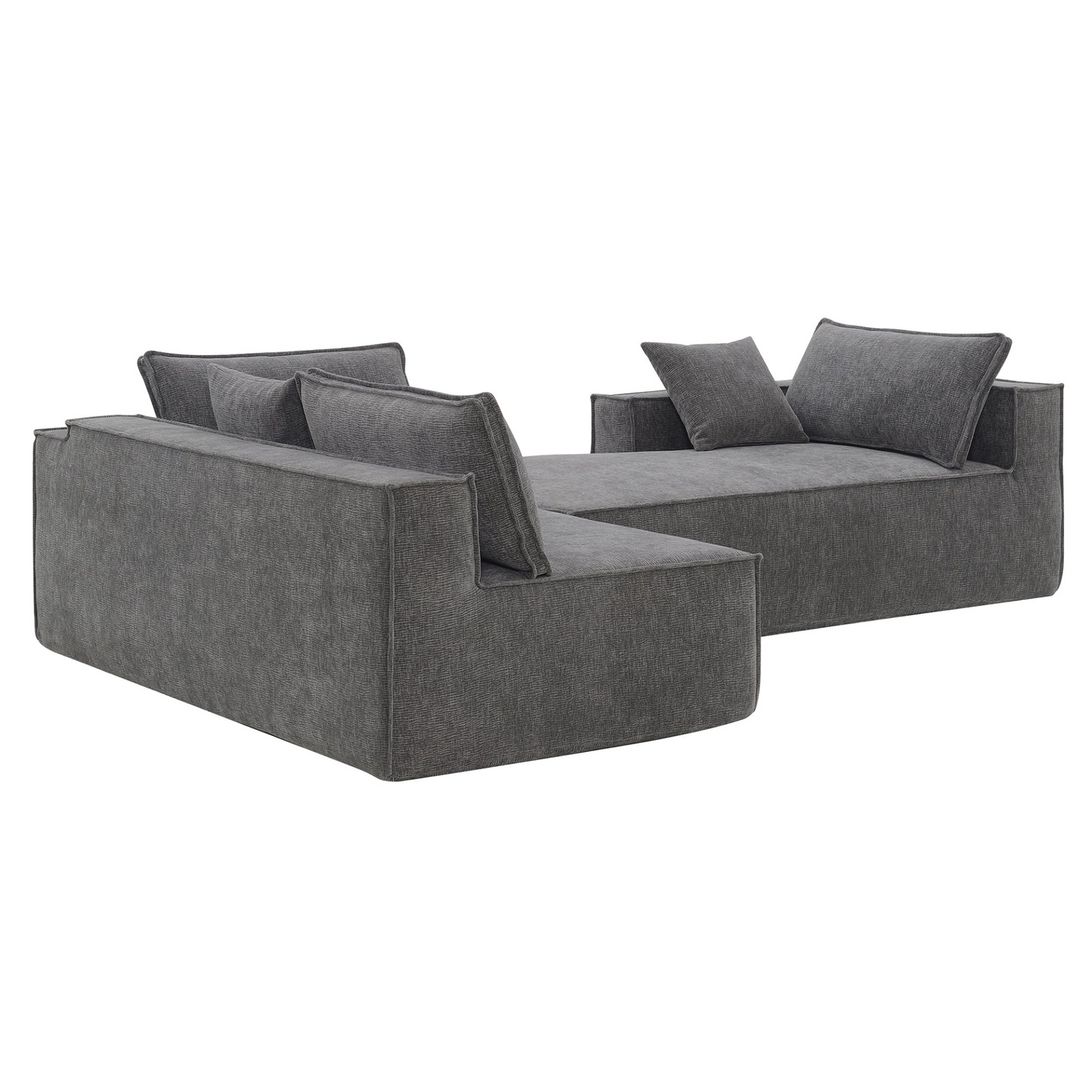 111.5*72"Minimalist Style Modular Sectional Sofa,Wrinkle-resistant Chenille Couch Set,L-Shaped Sleeper Sofa Bed for Living Room,2 PIC Free Combination,No Assembly Require,3 Colors