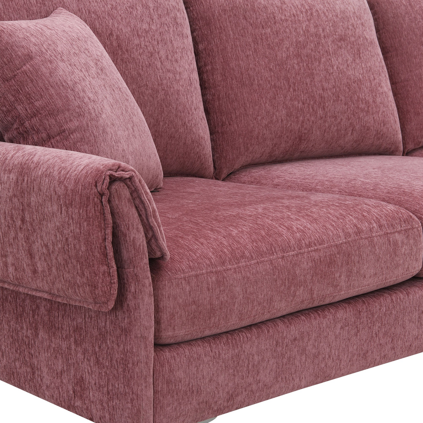 84 "Modern Chenille L-Shaped Sofa with Reversible Lounge,Convertible Sectional Couch Set,4 Seat Indoor Furniture with Reversible Chaise,Fit for Living Room, Apartment(2 Pillows)