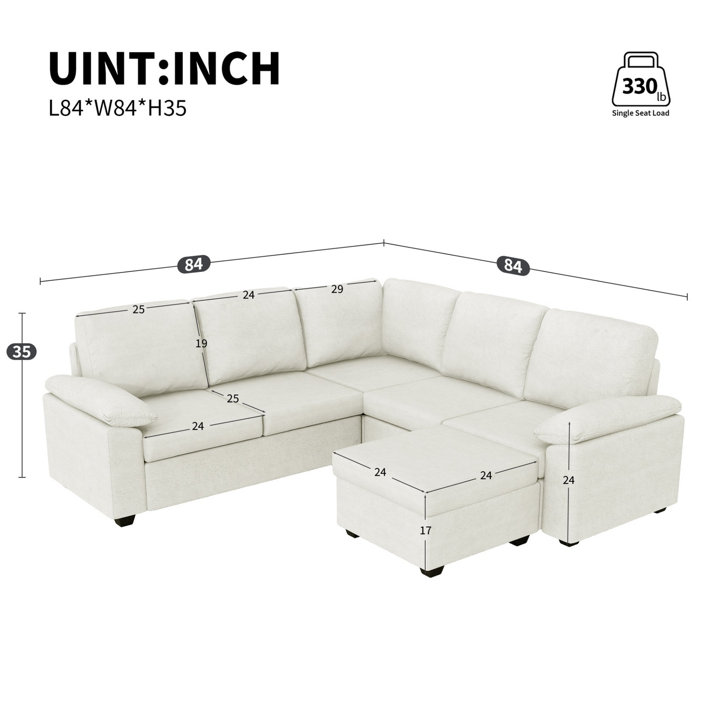 84*84" Modern Velvet Sectional Sofa Set,Large U Shaped Upholstered Corner Couch with Ottoman,Armrest Pillow,6 Seat Indoor Furniture for Living Room,Apartment,Office,2 Colors